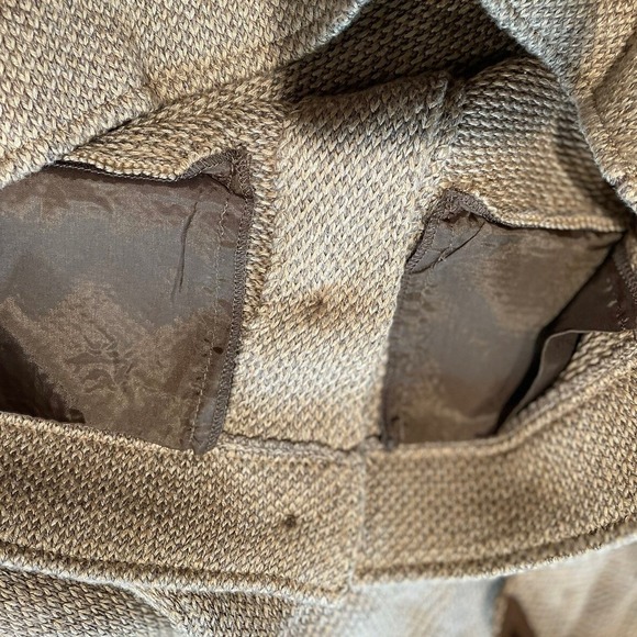 Ralph Lauren Brown Knit Button Jacket Cardigan Mock Neck Preppy Equestrian Small - Picture 8 of 10